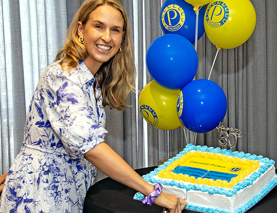 BCC Councillor Lisa Atwood supplied and cut the Anniversary Cake